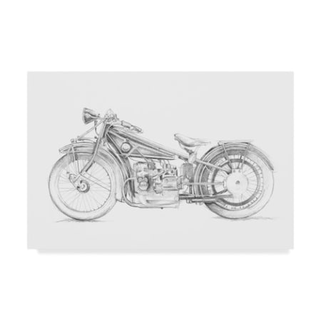 Trademark Fine Art Megan Meagher 'Motorcycle Sketch I' Canvas Art, 16x24 WAG00257-C1624GG